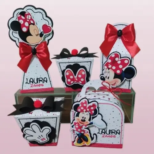 Arquivo Digital Silhouette Festa Minnie Vermelha Luxo