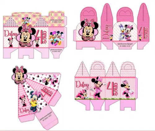 Arquivo Digital Silhouette Minnie Rosa Luxo