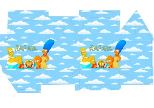 Arquivo Digital Silhouette os Simpsons Caixa Lancheira