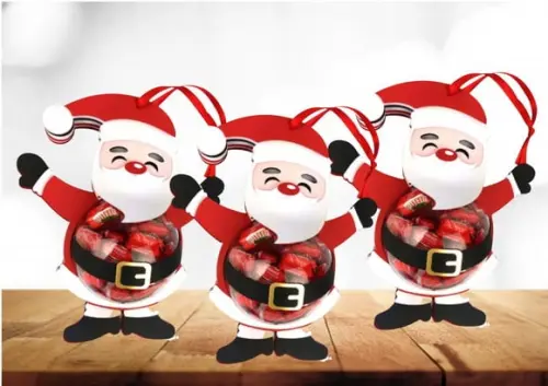 Arquivo Digital Silhouette Papai Noel para Doces