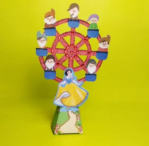 Arquivo Digital Silhouette Roda Gigante Branca de Neve
