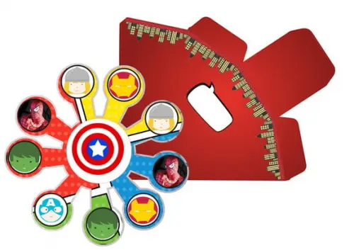 Arquivo Digital Silhouette Roda Gigante Super Herois