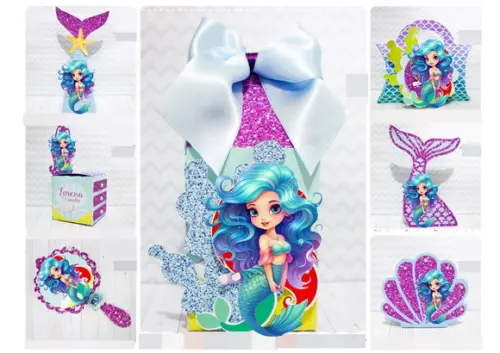 Arquivo Digital Silhouette Sereia Cute 2024
