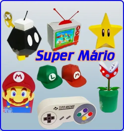Arquivo Digital Silhouette Super Mário Luxo