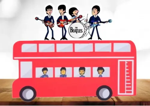 Arquivo Digital Studio Centro de Mesa Banda Inglesa Beatle