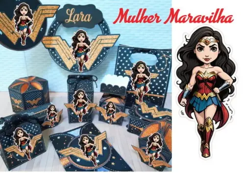 Arquivo Digital Studio Mulher Maravilha Luxo