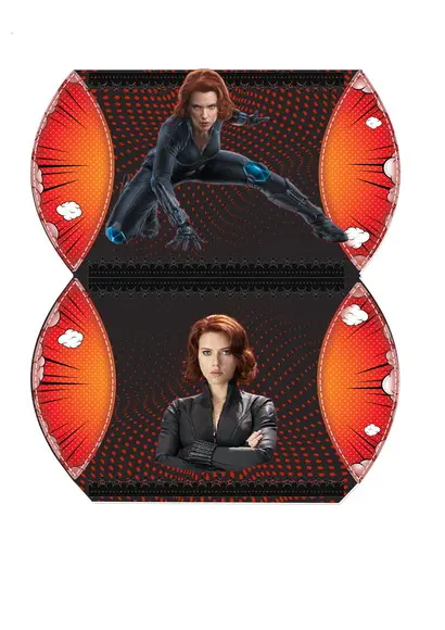 Arquivo Máquina Silhouette Festa Viúva Negra Marvel
