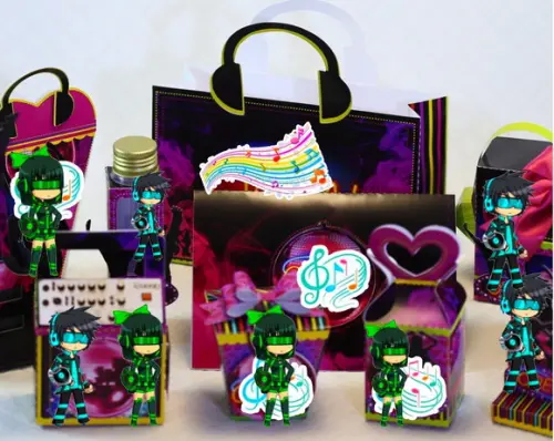 Arquivo Máquina Silhouette Gatcha Life Neon
