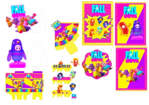 Arquivo Máquina Silhouette Jogo Fall Guys