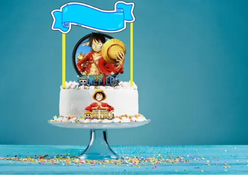 Arquivo Máquina Silhouette Topo de Bolo Anime Pirata
