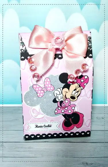 Arquivo Minnie Rosa pdf Corte Manual Festa em Casa