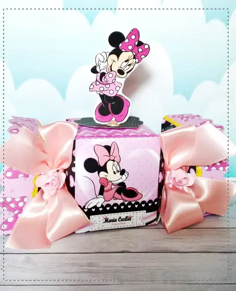 Arquivo Minnie Rosa pdf Corte Manual Festa em Casa