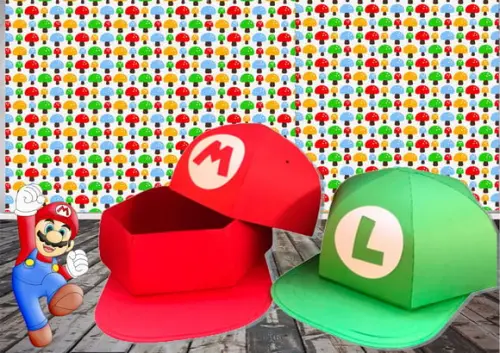 ARQUIVO SILHOUETTE CAIXA BONÉ MÁRIO E LUIGI