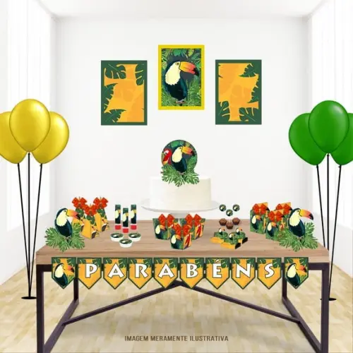 ARQUIVO SILHOUETTE CAIXAS TROPICAL FESTA EM CASA