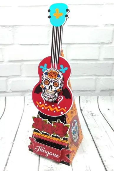 Arquivo Silhouette Caveira Mexicana Luxo