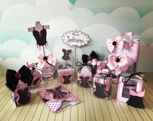 Arquivo Silhouette Cha de Lingerie Luxo