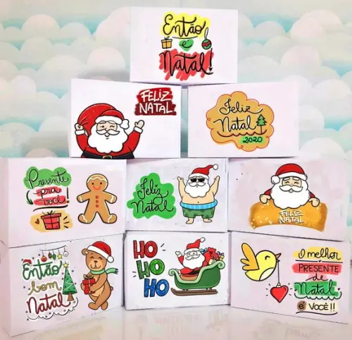 ARQUIVO SILHOUETTE combo caixas NATAL LUXO