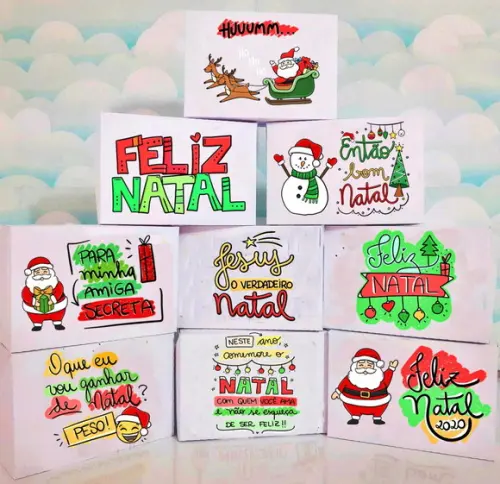 ARQUIVO SILHOUETTE combo caixas NATAL LUXO