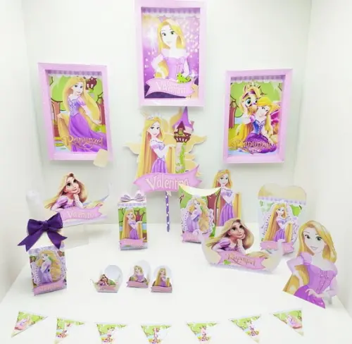 Arquivo Silhouette e pdf Rapunzel