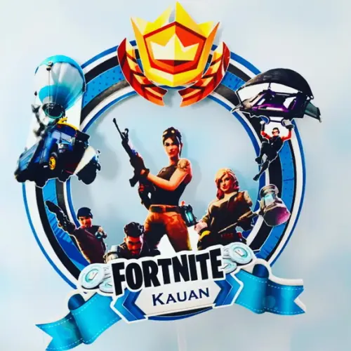 Arquivo Silhouette Festa Fortnite Luxo