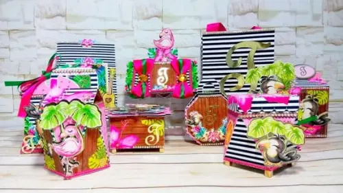 Arquivo Silhouette Flamingos Superluxo