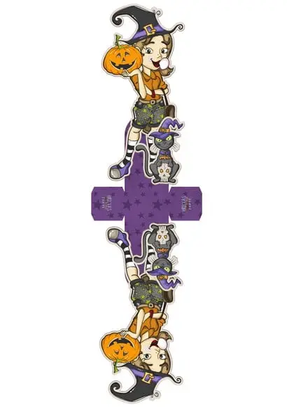 ARQUIVO SILHOUETTE HALLOWEEN BRUXINHA LINDA TEEN