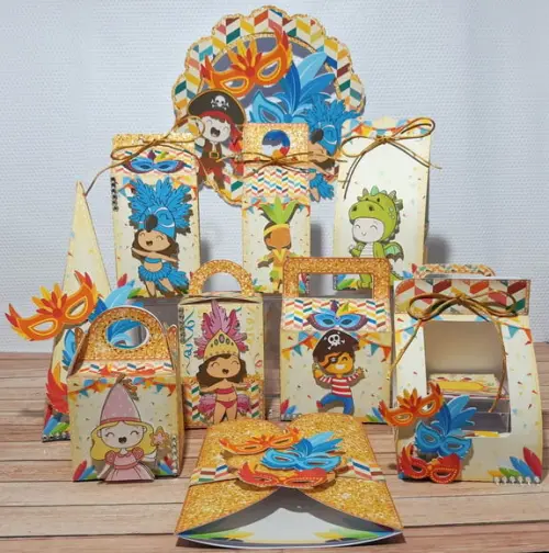 Arquivo Silhouette Kit Bailinho de Carnaval Infantil