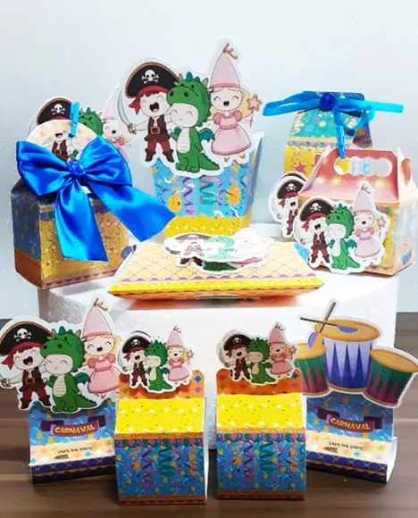 Arquivo Silhouette Kit Bailinho de Carnaval Infantil