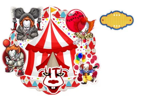 Arquivo Silhouette Kit It a Coisa o Palhaço Pennywise