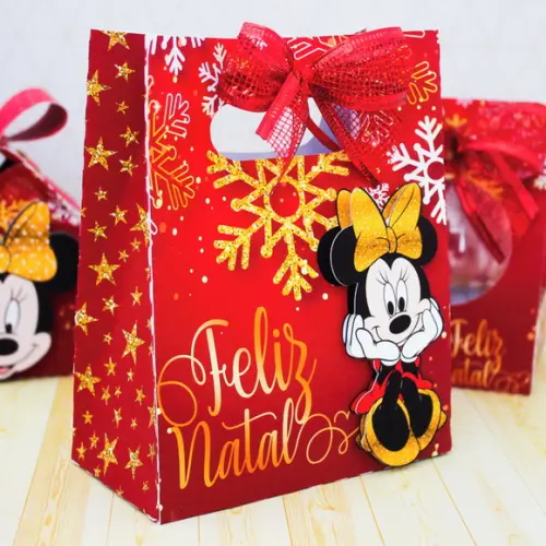 Arquivo Silhouette Natal Minnie Luxo