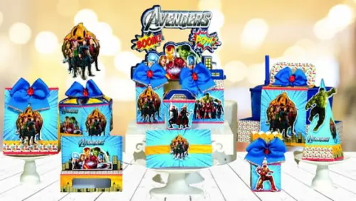 Arquivo Silhouette Vingadores Completo Luxo
