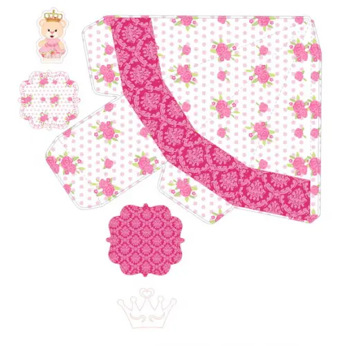 Arquivos Silhouette Ursinha Princesa Luxo Exclusivo