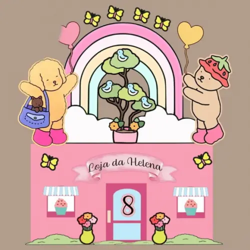 Bobbie Goods Topo de Bolo Arquivo Digital Studio