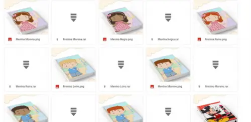 Combo de Arquivos Digitais Capas de Caderno