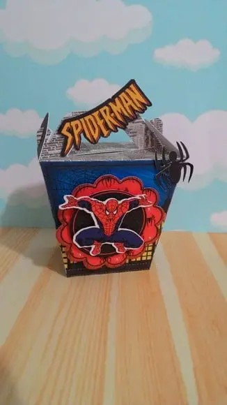 Kit Digital Arquivo Caixas Silhouette Homem Aranha