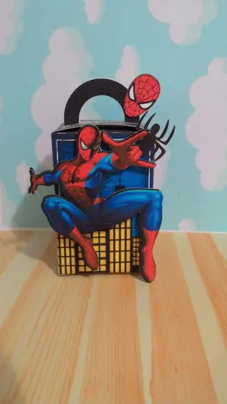 Kit Digital Arquivo Caixas Silhouette Homem Aranha