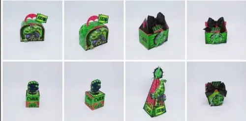 Kit Digital Arquivo Caixas Silhouette Hulk Festa em Casa