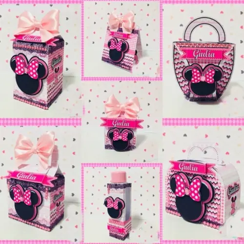Kit Digital Arquivo de Corte Silhouette Minnie Rosa