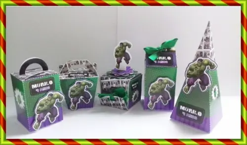 Kit Digital Arquivo Silhouette Hulk Festa em Casa