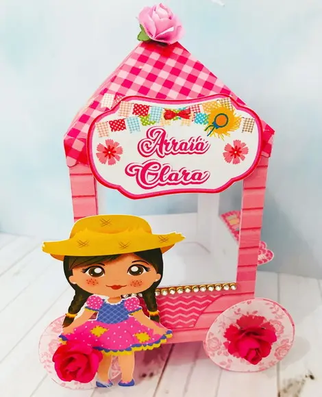 Kit Digital de Corte Silhouette Festa Junina Menina Luxo