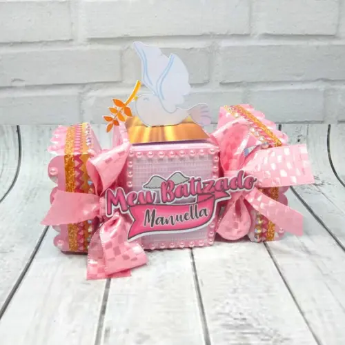 Kit Digital Silhouette Batizado Menina Luxo
