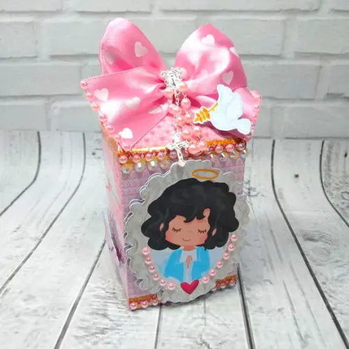 Kit Digital Silhouette Batizado Menina Luxo