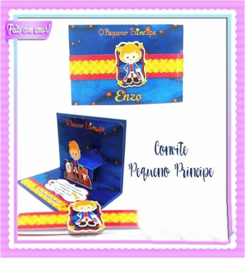 Kit Digital Silhouette Convite Pequeno Principe