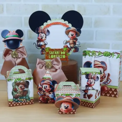 Mickey Safari Baby Arquivo de Corte Studio e pdf