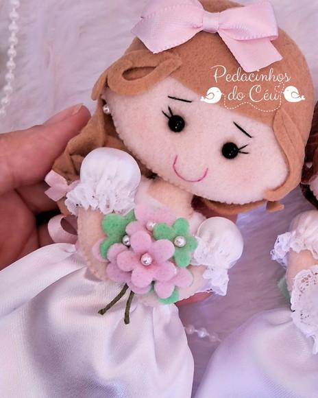 Boneca para convite de daminha de honra