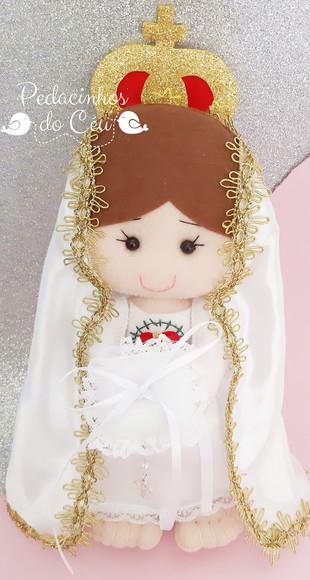 Boneca porta alianças Nossa Senhora de Fátima