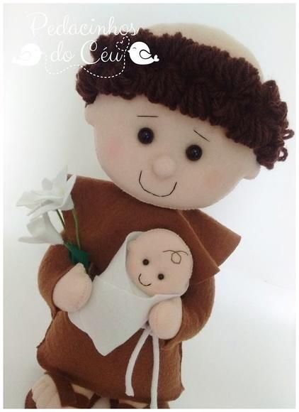 Boneco Santo Antônio Feltro