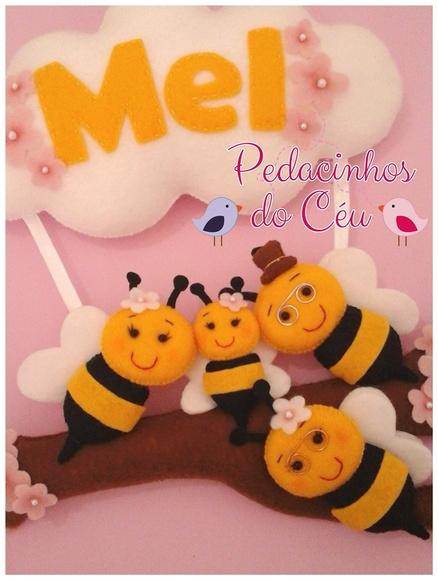Enfeite de maternidade Abelhinhas