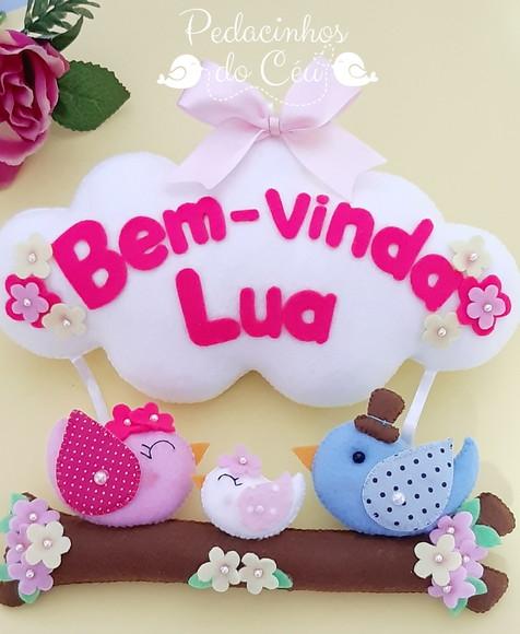 Enfeite de porta Família Passarinho