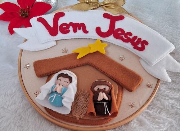 Enfeite de Porta Natal 2 em 1
